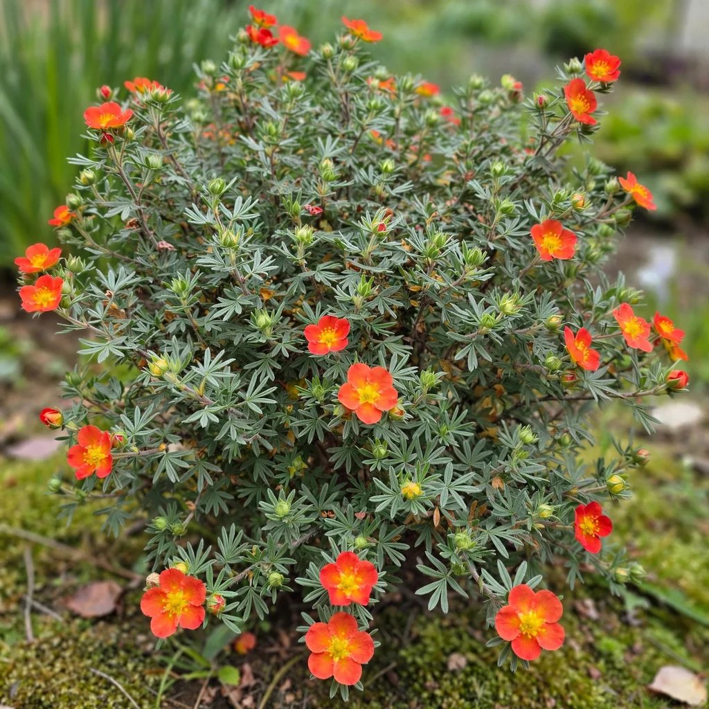 Potentilla fruticosa 'Hopleys Orange'