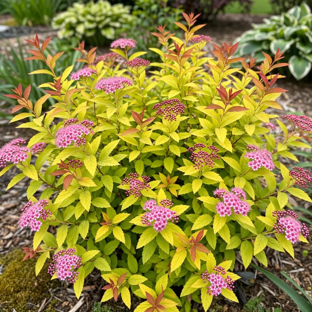 Spiraea japonica 'Goldflame'