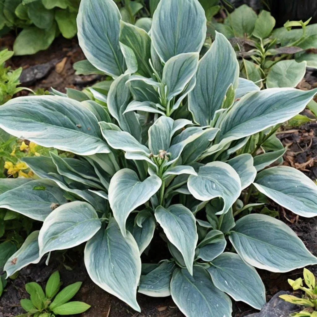Hosta x hybrida 'Bluebird of Happiness'