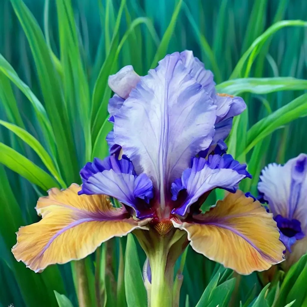 Iris x germanica 'Blueberry Tart'