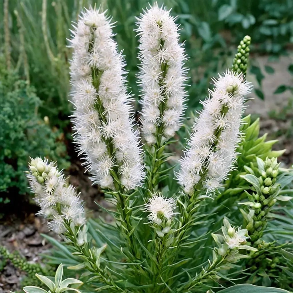 Liatris spicata 'Floristan White'