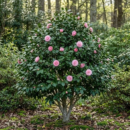 Camellia japonica 'Rose Dawn'