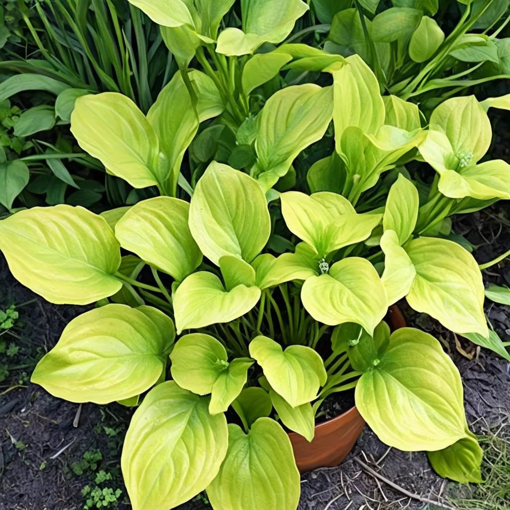 Hosta x hybrida 'Amber Tiara'