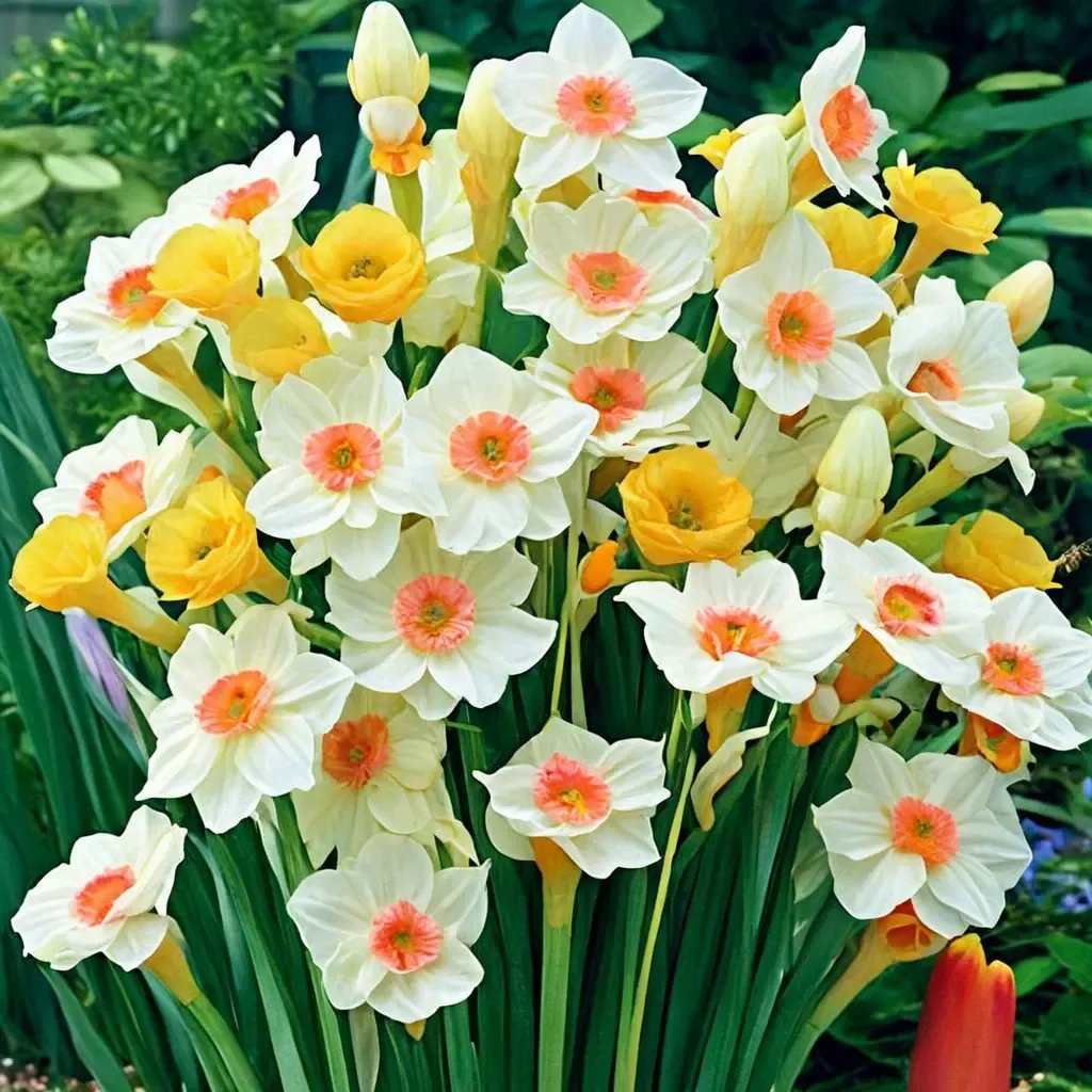 Narcissus tazetta 'Halo Daffodil Mix'
