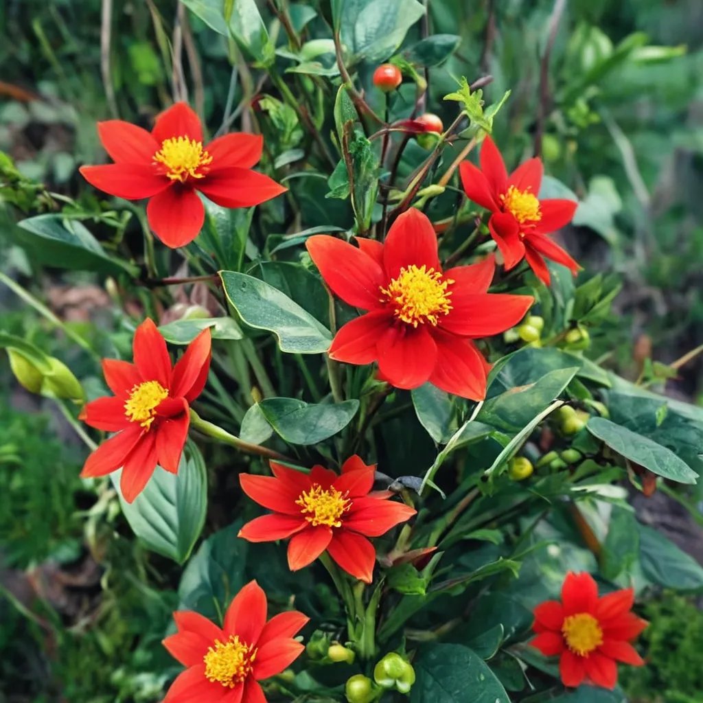 Dahlia coccinea 'Hidalgo Crimson'