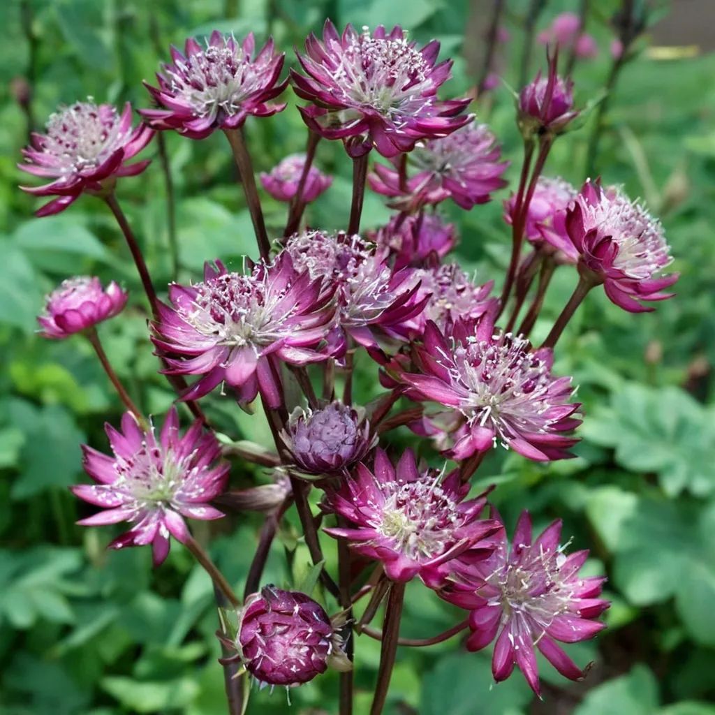 Astrantia major 'Star of Fire'
