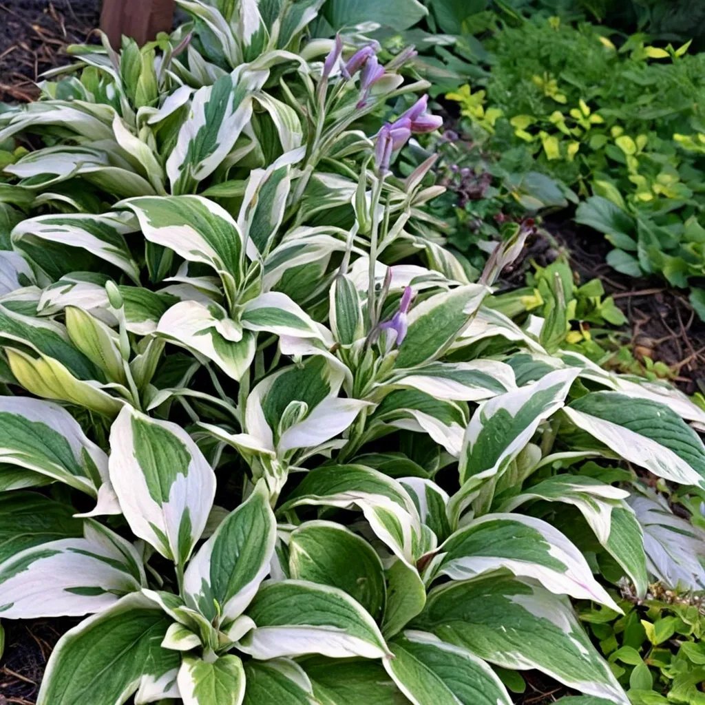 Hosta x hybrida 'White Knight'