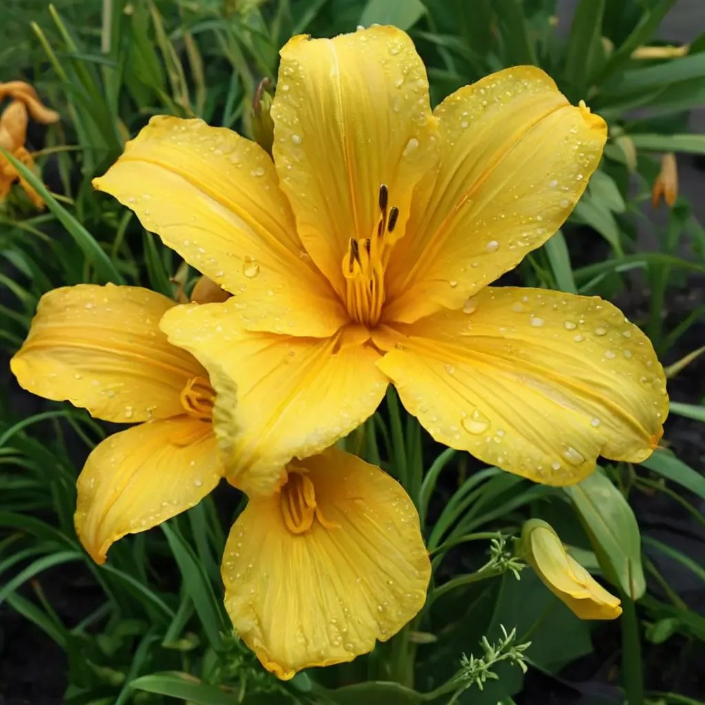 Hemerocallis fulva 'Buttered Popcorn'