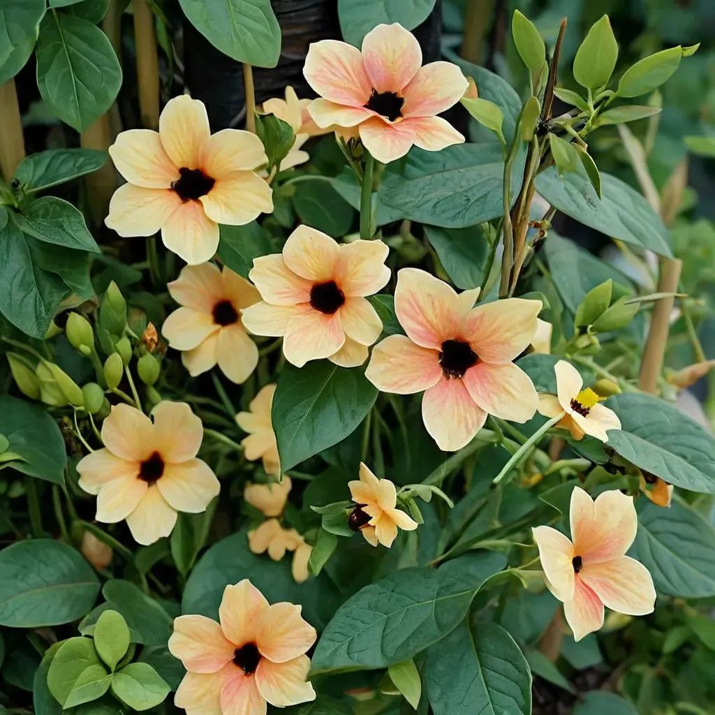 Thunbergia alata 'African Sunset'
