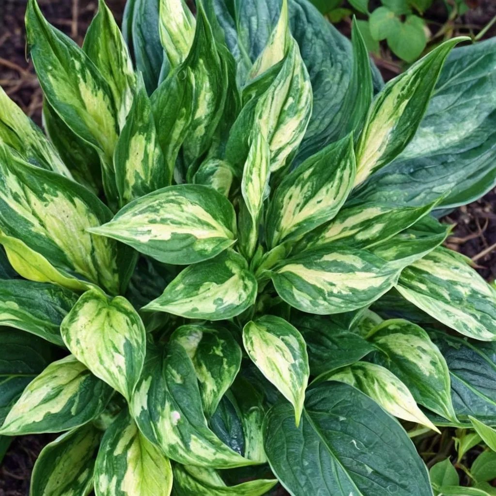 Hosta x hybrida 'Midnight at the Oasis'
