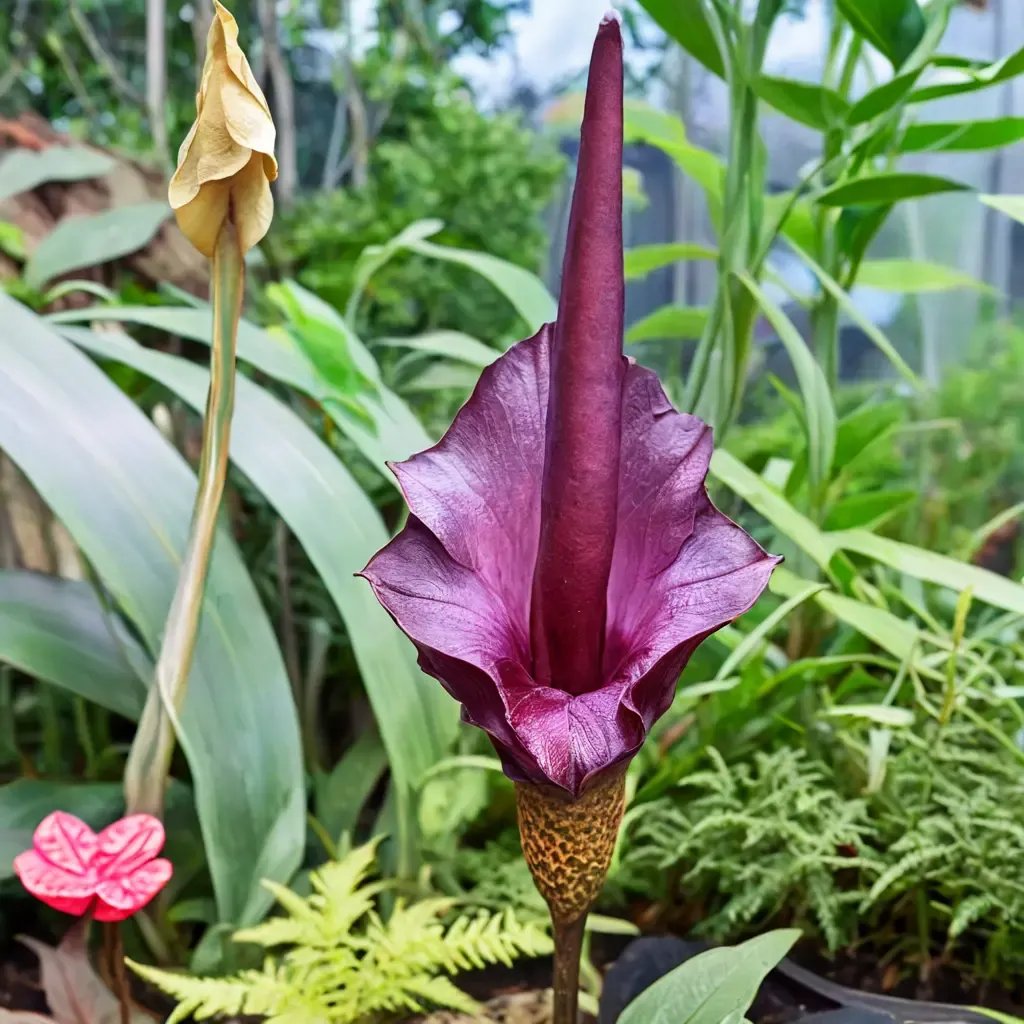 Amorphophallus konjac 'Pink Voodoo Lily'