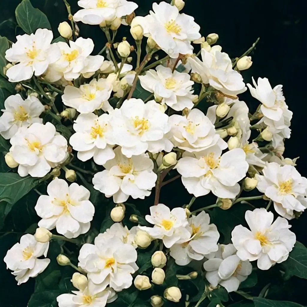 Rosa damascena 'Gourmet Popcorn'
