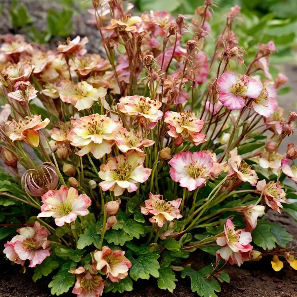 Geum coccineum 'Pretticoats Peach'