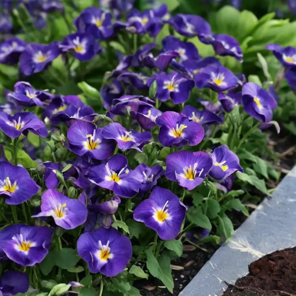 Viola cornuta 'Halo Lilac'