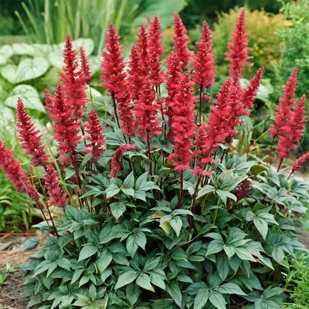 Astilbe astilbe 'Fanal'
