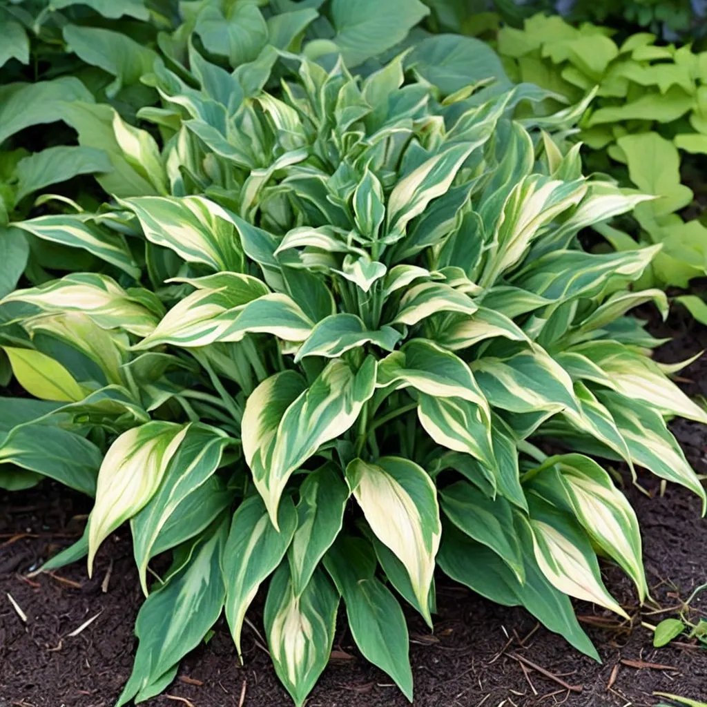 Hosta x hybrida 'Cascade Mist'