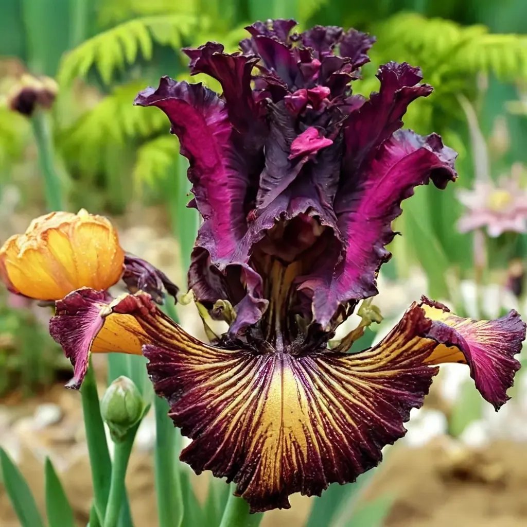 Iris x germanica 'Drama Queen'