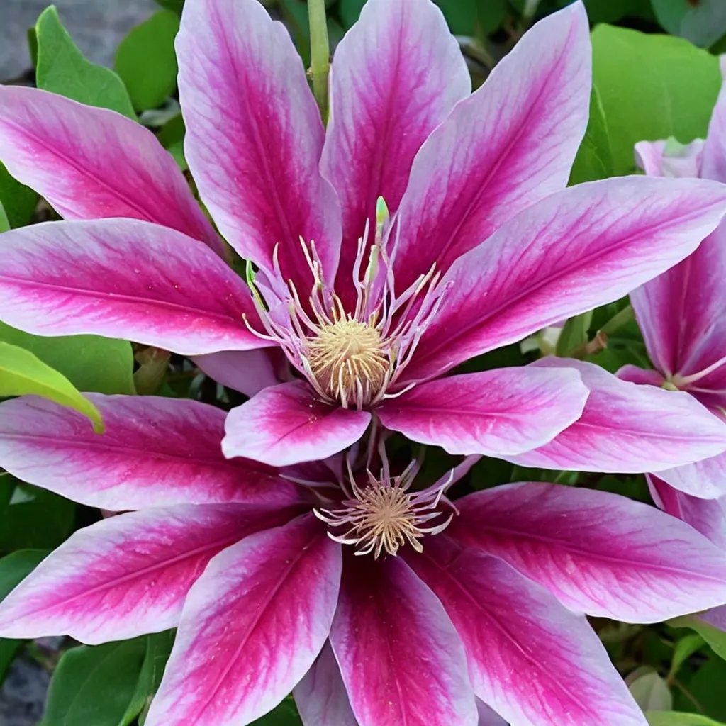 Clematis x hybrida 'Poseidon'