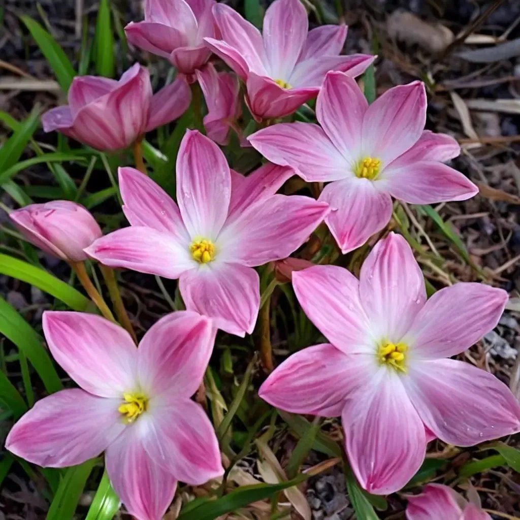 Zephyranthes candida 'Pink Panther'