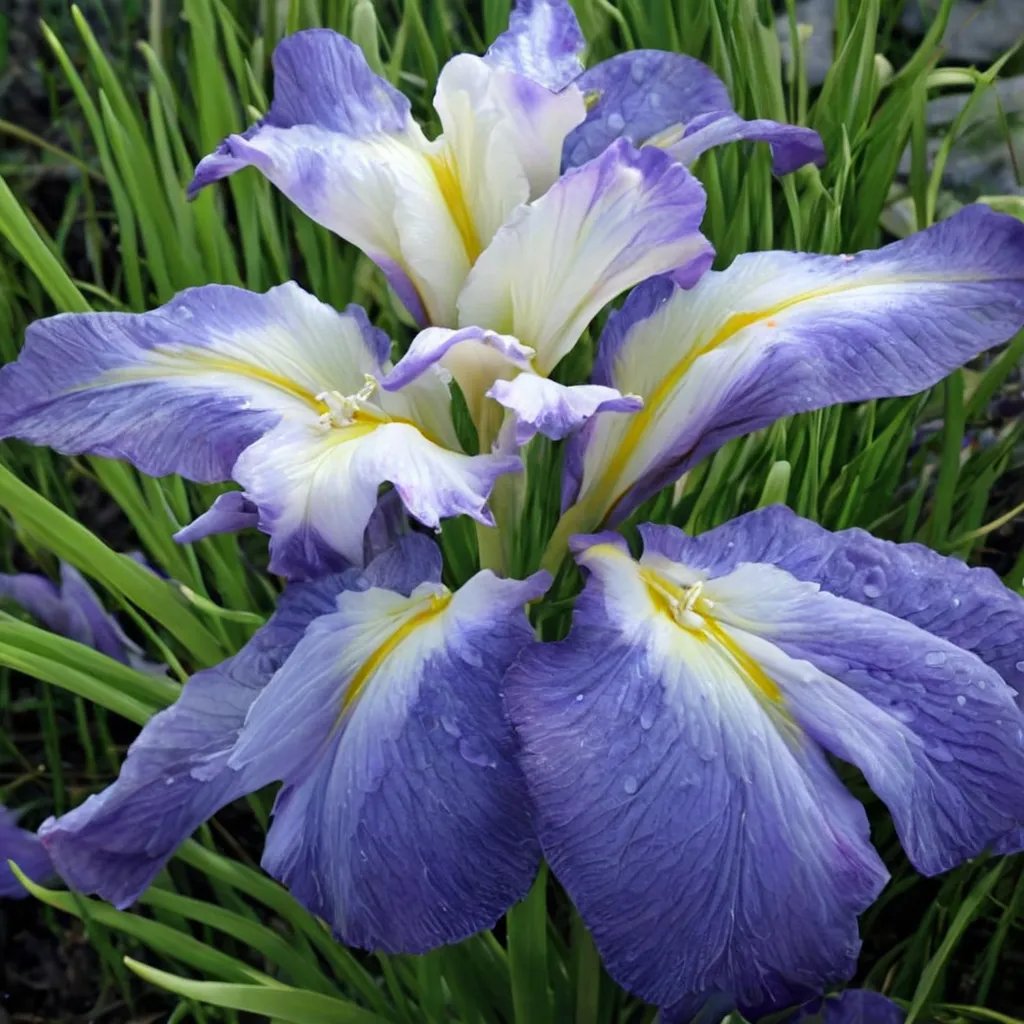 Iris ensata 'Ocean Mist'
