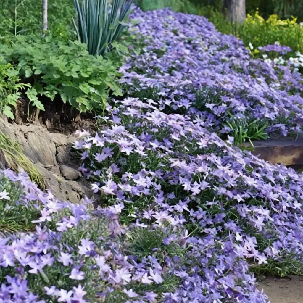 Phlox subulata 'Emerald Cushion Blue'