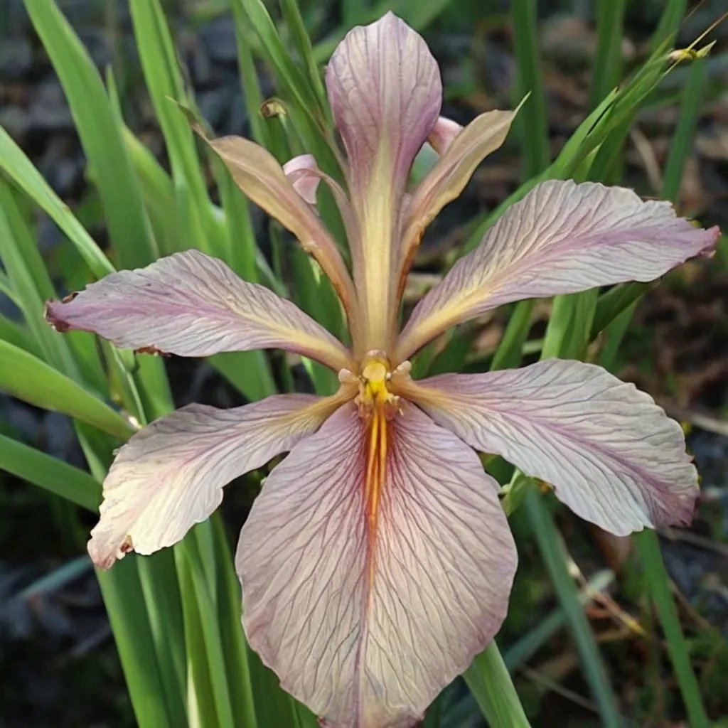 Iris fulva 'Bayou Bandit'