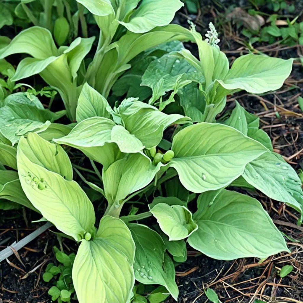 Hosta x hybrida 'Grey Ghost'