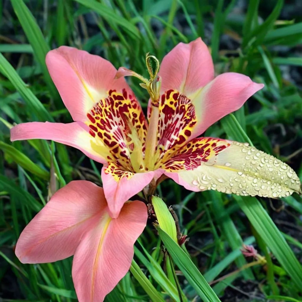 Tigridia pavonia 'Peachy Keen'