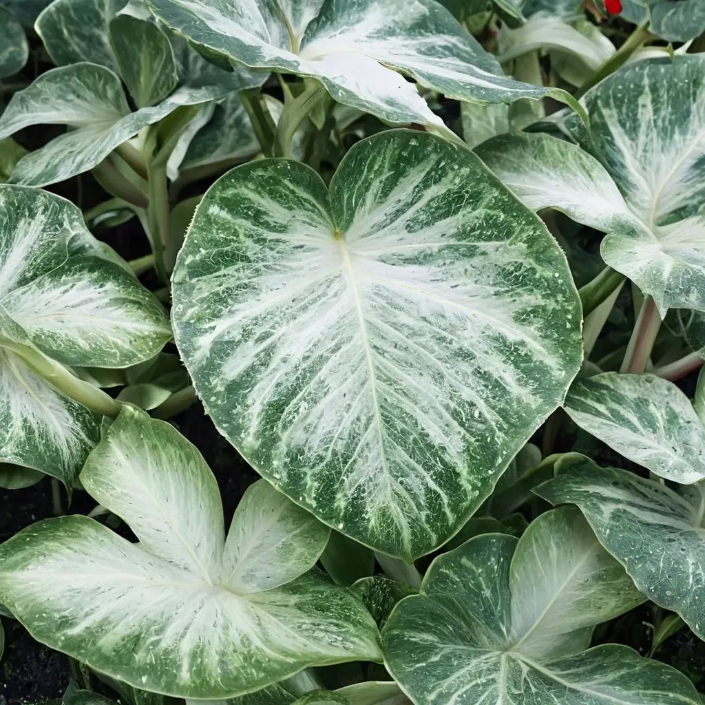Caladium bicolor 'Aaron'