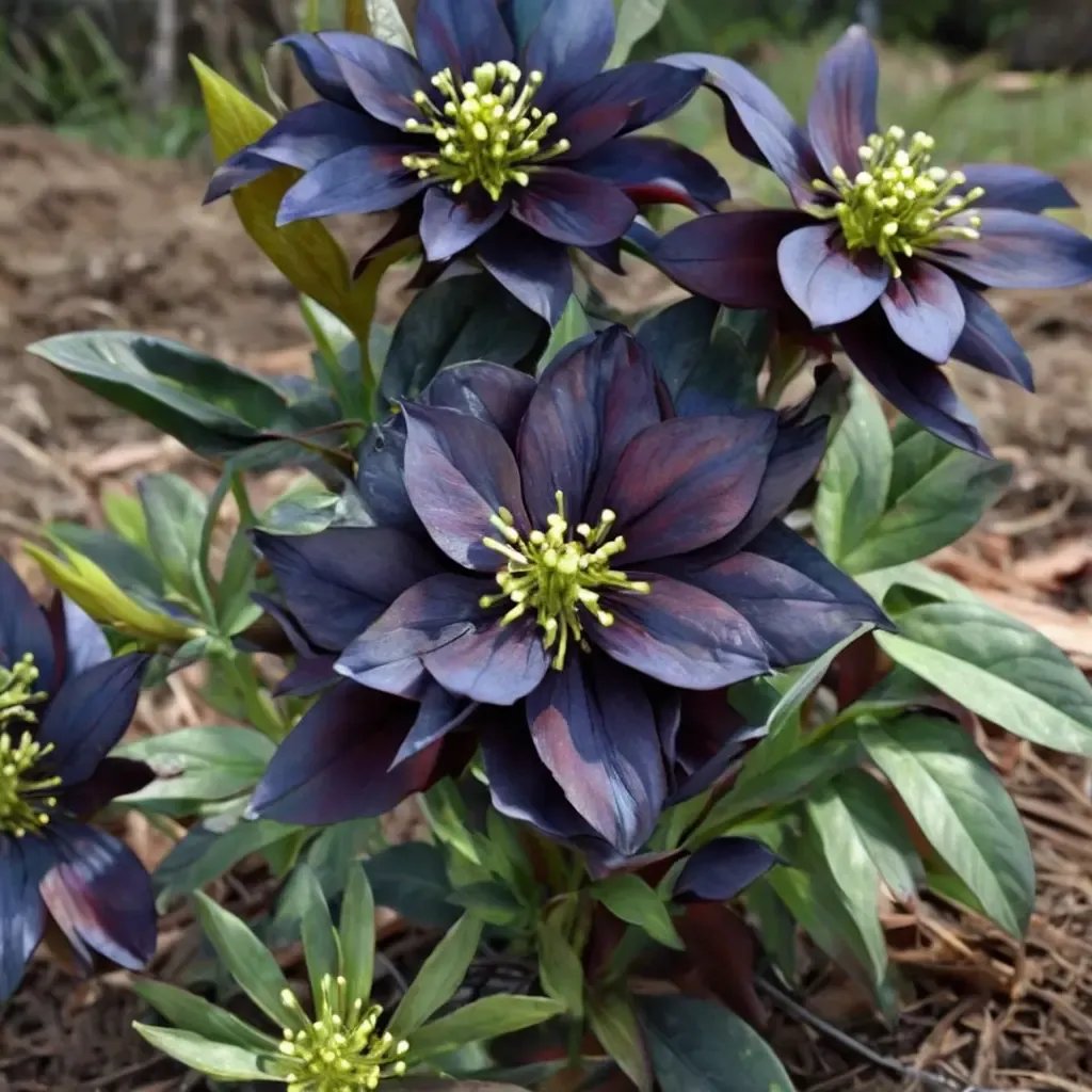 Helleborus x hybrida 'Dark and Handsome'