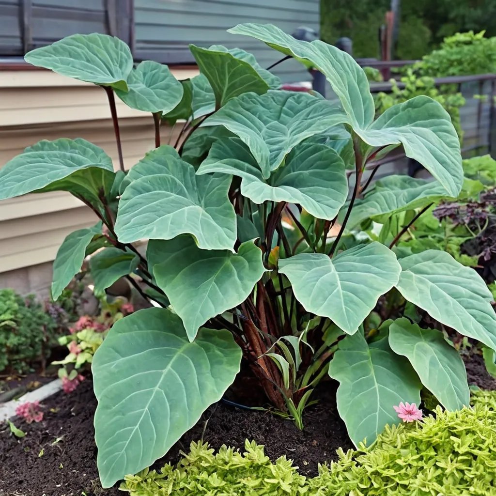 Colocasia esculenta 'Heart of the Jungle'