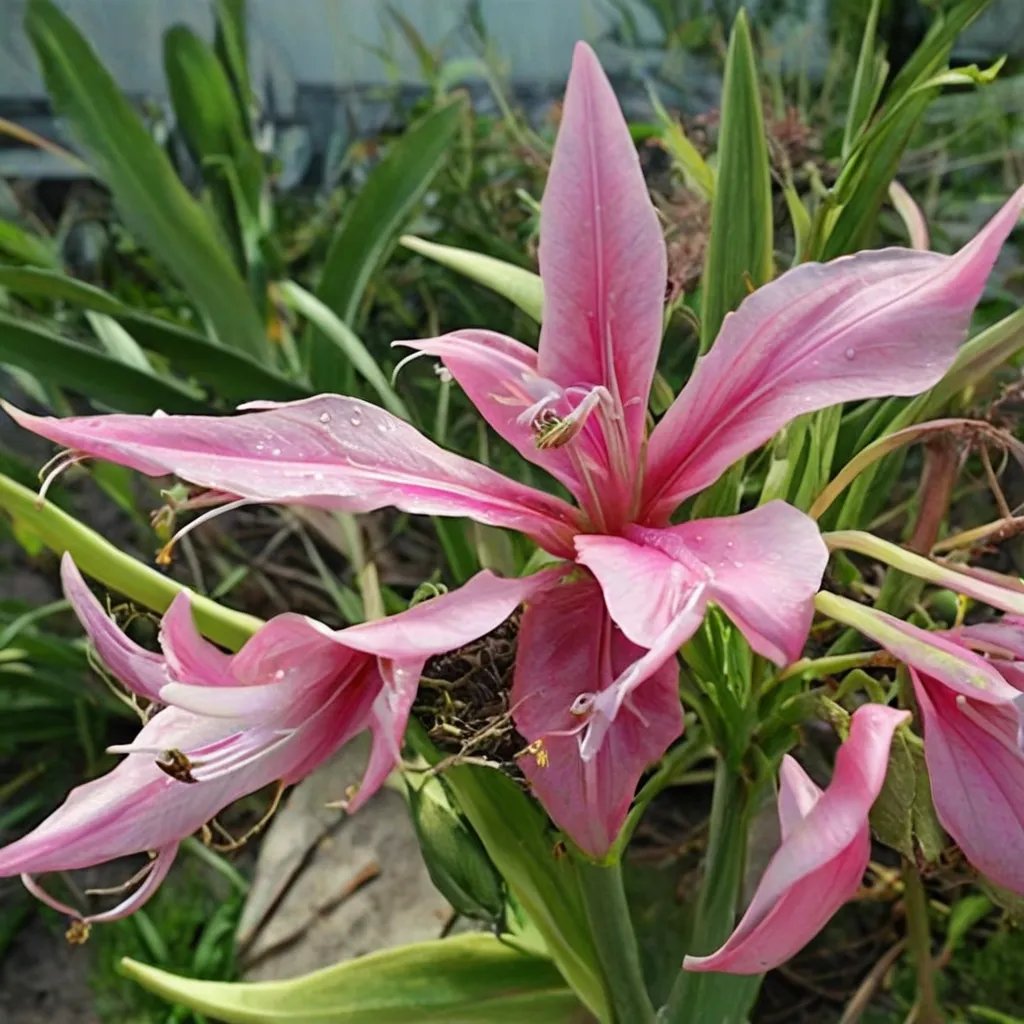 Crinum x powellii 'Kitty Clint'