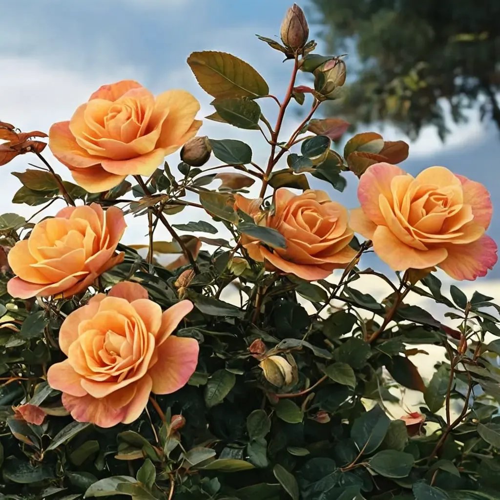 Rosa x hybrida 'Jumbo Strike It Rich'