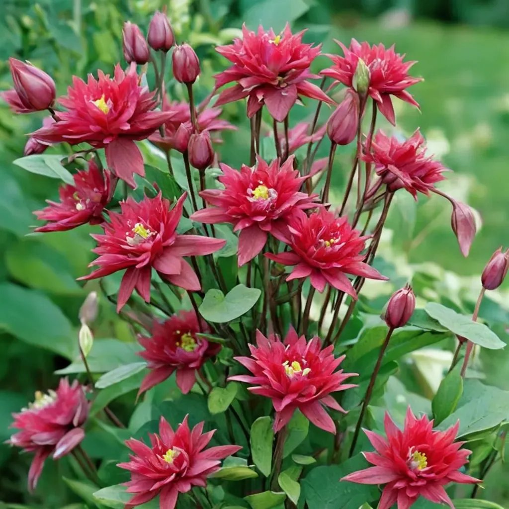 Aquilegia vulgaris 'Clementine Red'