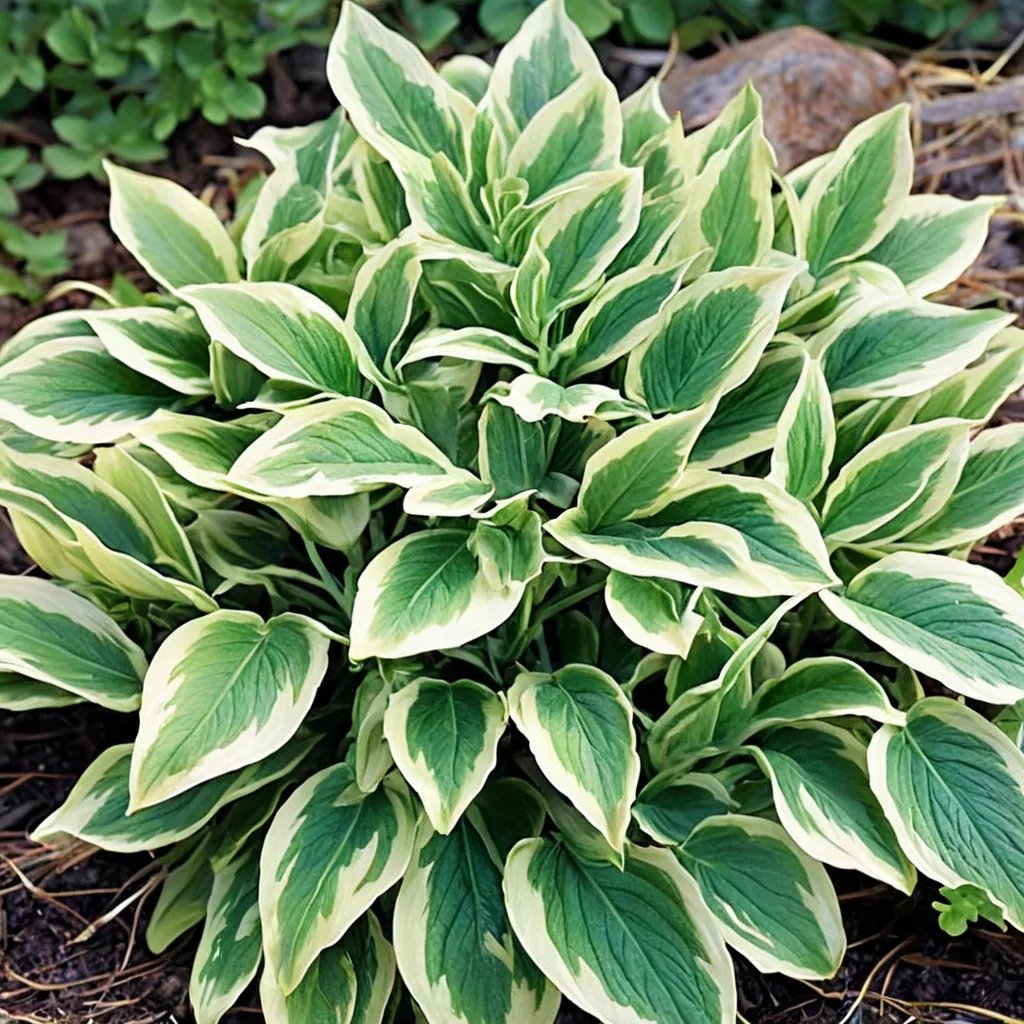 Hosta x hybrida 'Variegata'