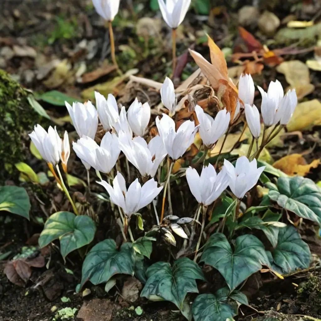 Cyclamen hederifolium 'Album'