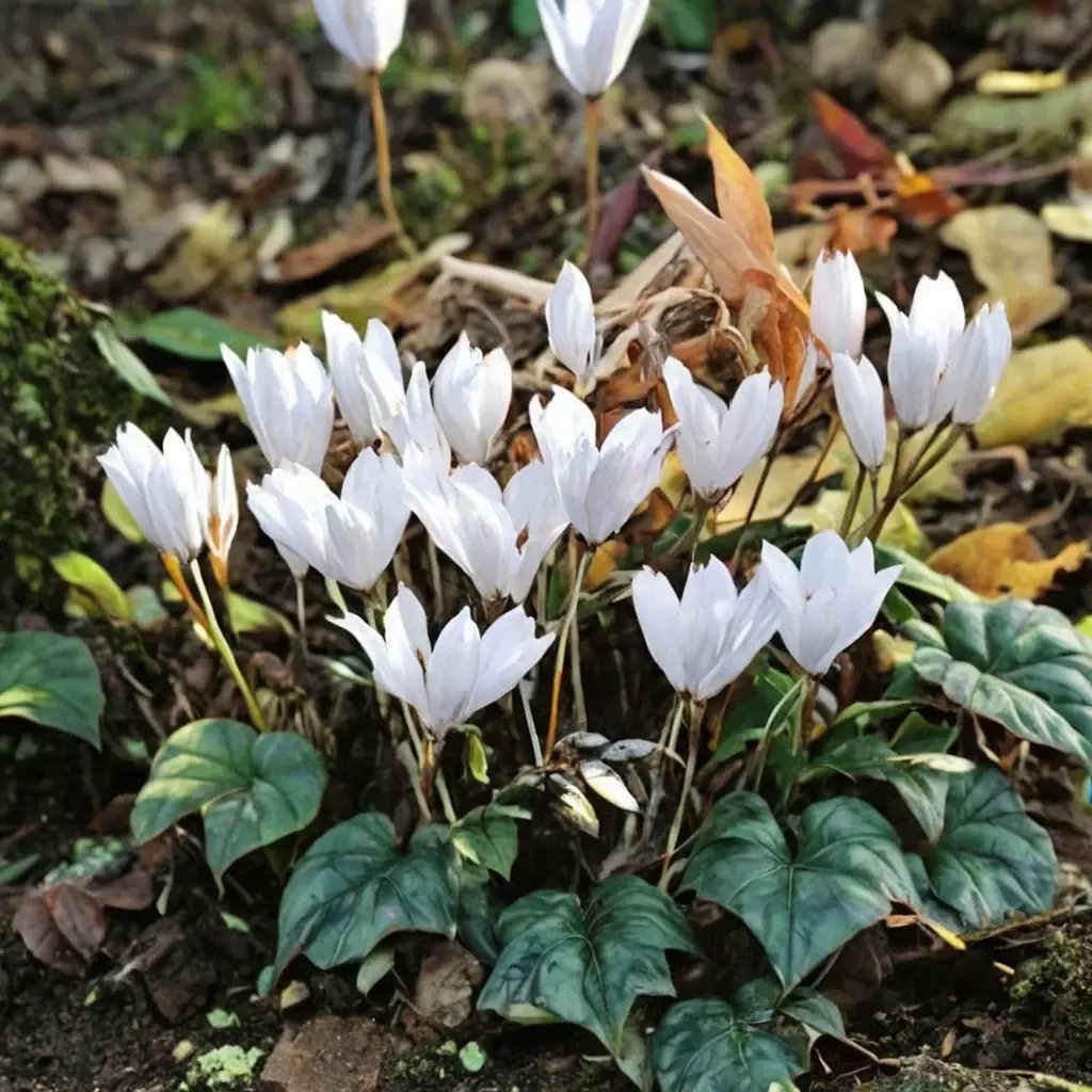 Cyclamen hederifolium 'Album'