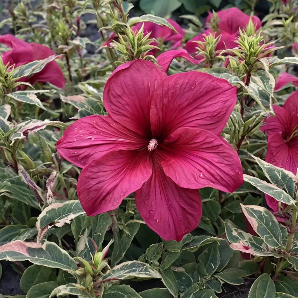 Hibiscus moscheutos 'Summer Carnival'