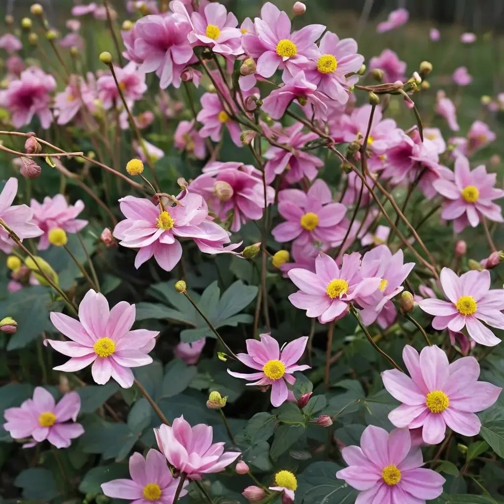 Anemone x hybrida 'Serenade'