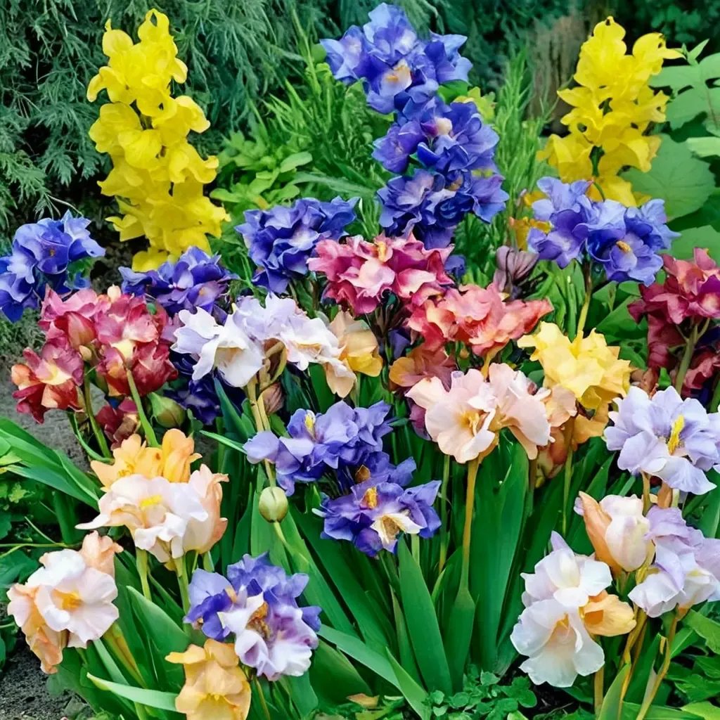 Iris x germanica 'Reblooming Mix'