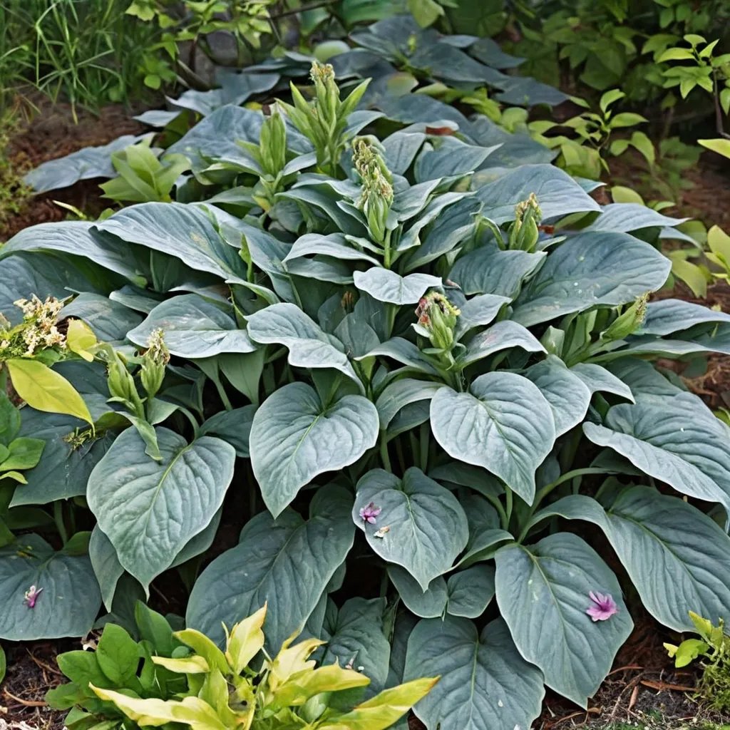 Hosta x hybrida 'Sacre Bleu'