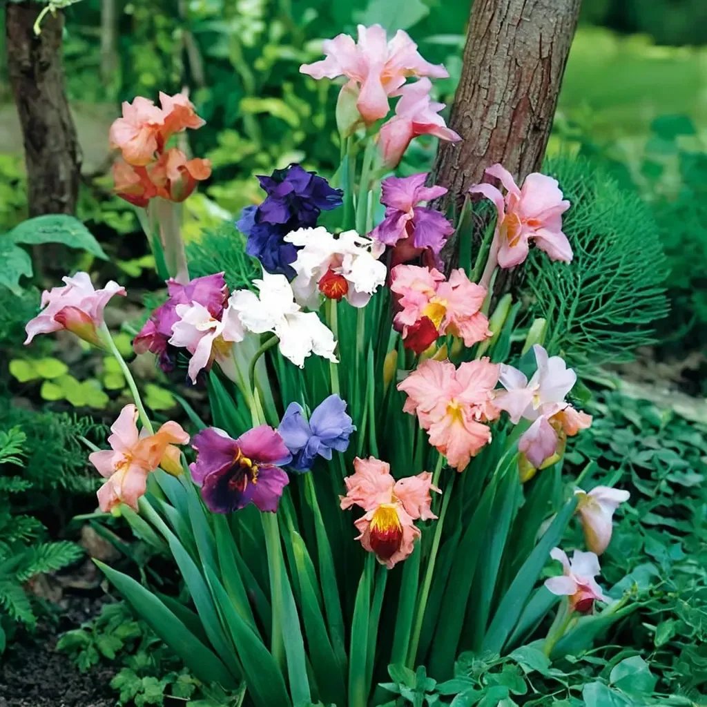 Iris x germanica 'Mix'