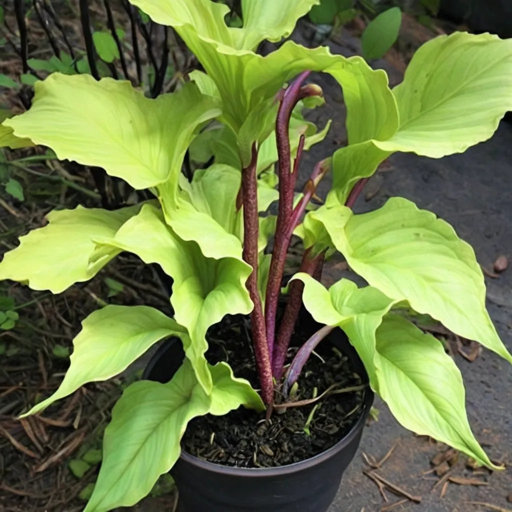 Hosta x hybrida 'Cranberry Wine'