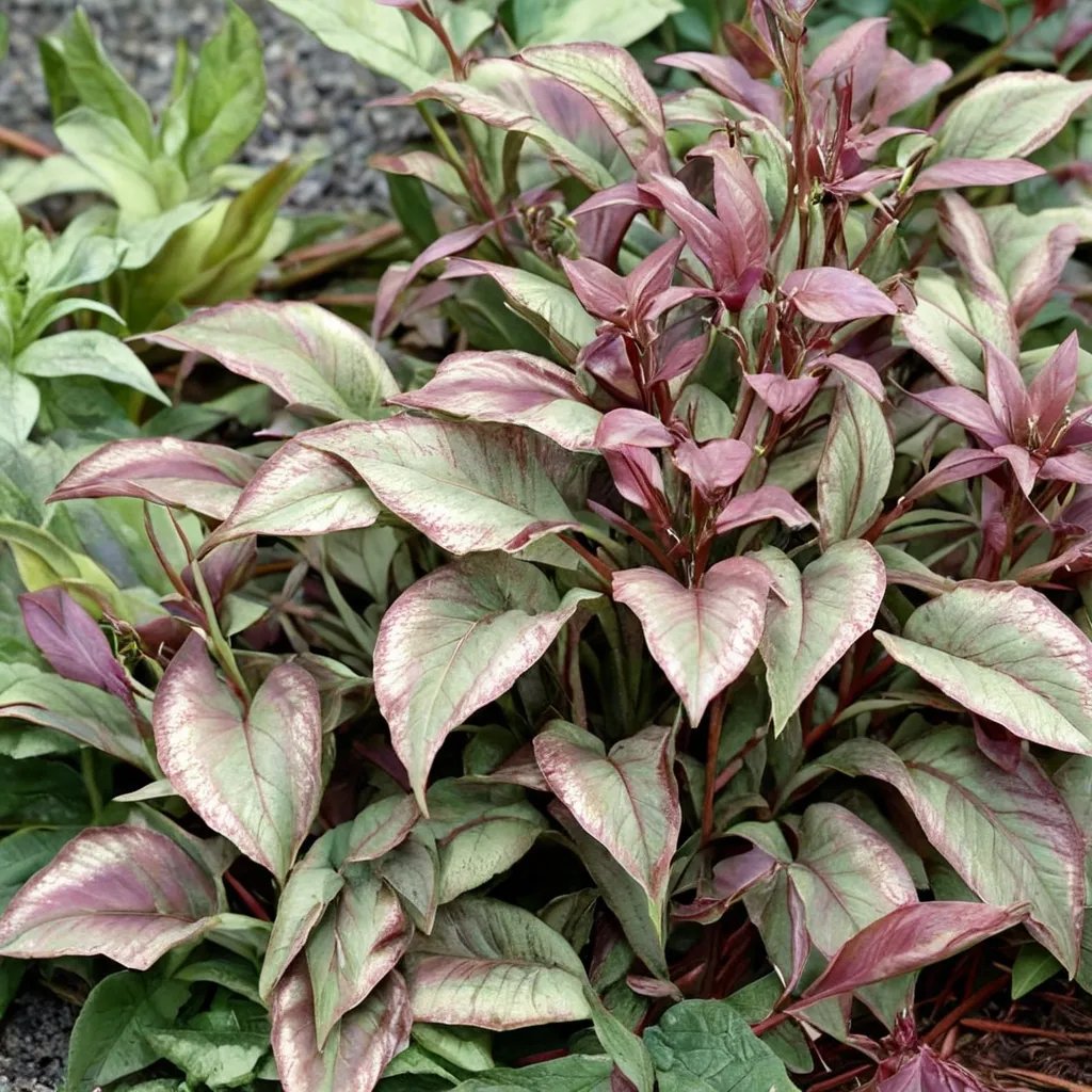Persicaria microcephala 'Silver Dragon'