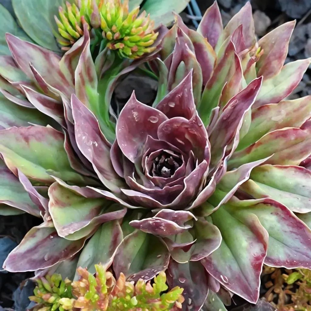 Sempervivum tectorum 'Black'