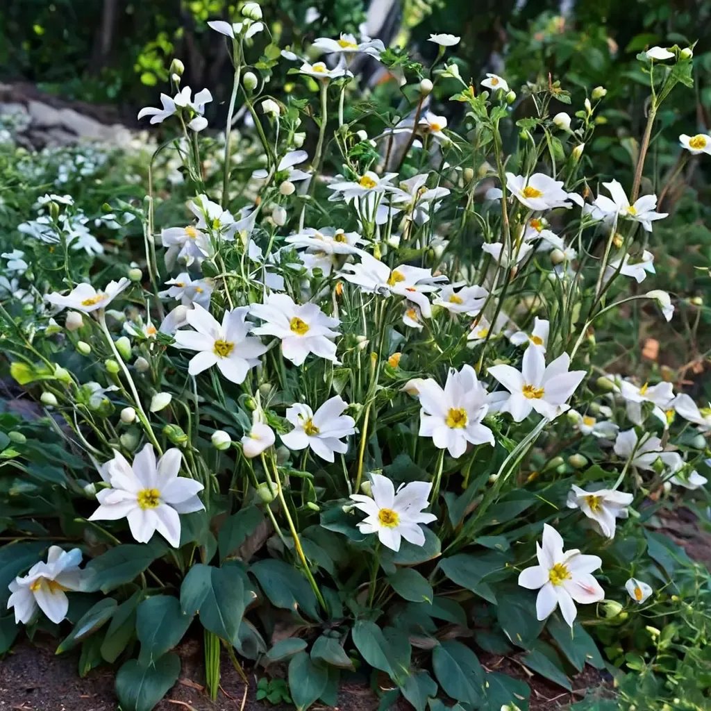 Anemone x hybrida 'Honorine Jobert'