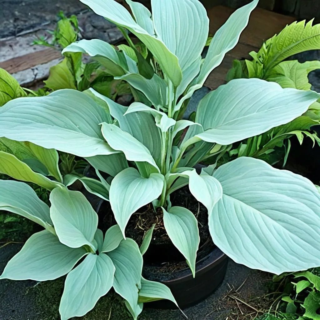 Hosta x hybrida 'Misty Sky'
