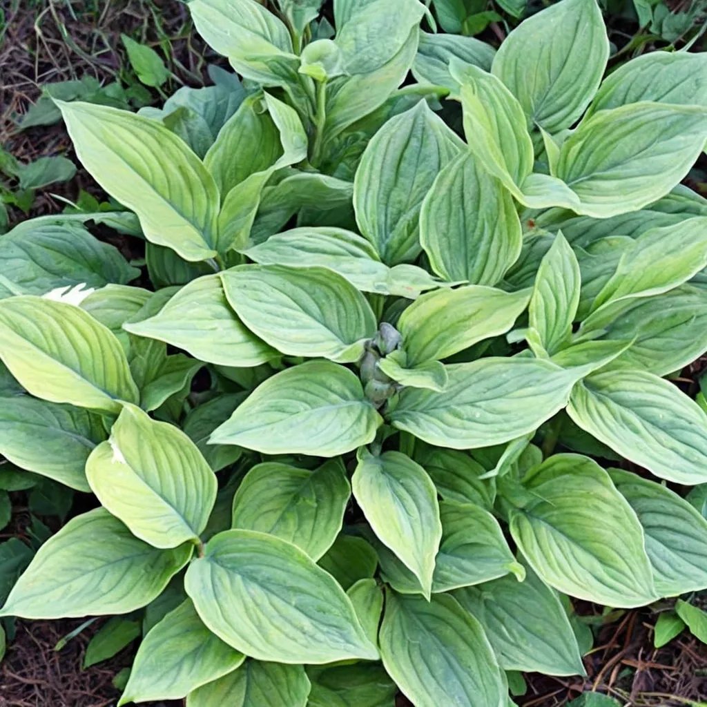 Hosta x hybrida 'Pull of the Moon'