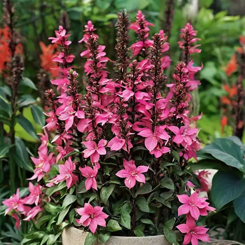 Lobelia erinus 'Starship Rose'