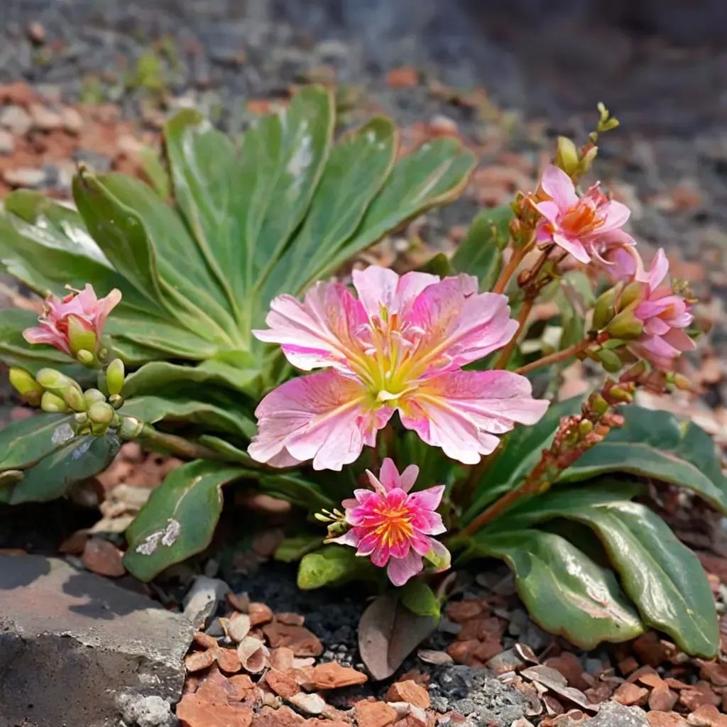 Lewisia rediviva 'Cliff Maids'
